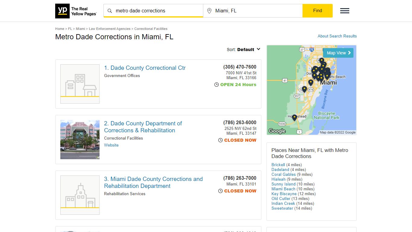 Metro Dade Corrections in Miami, FL with Reviews - YP.com